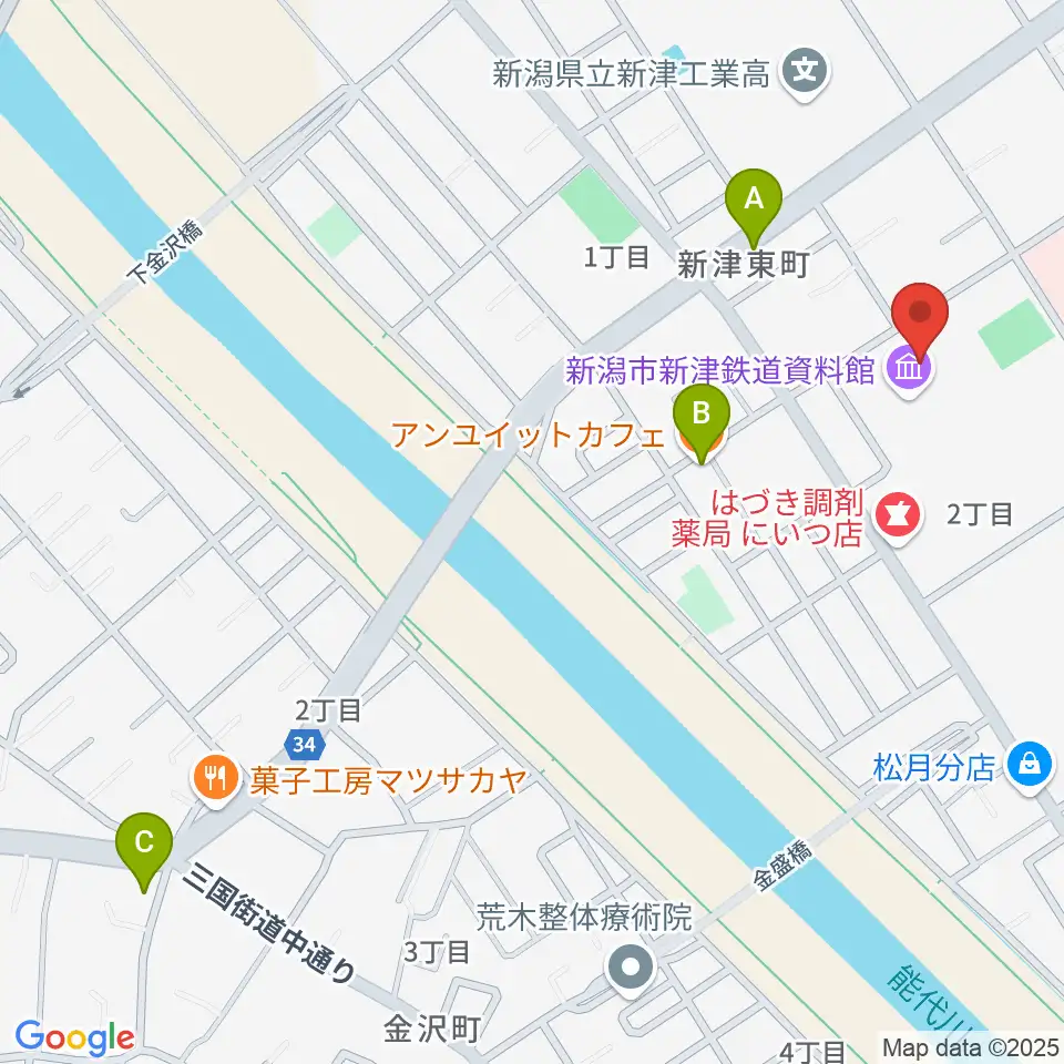 ラジオ・チャット周辺のファミレス・ファーストフード一覧地図