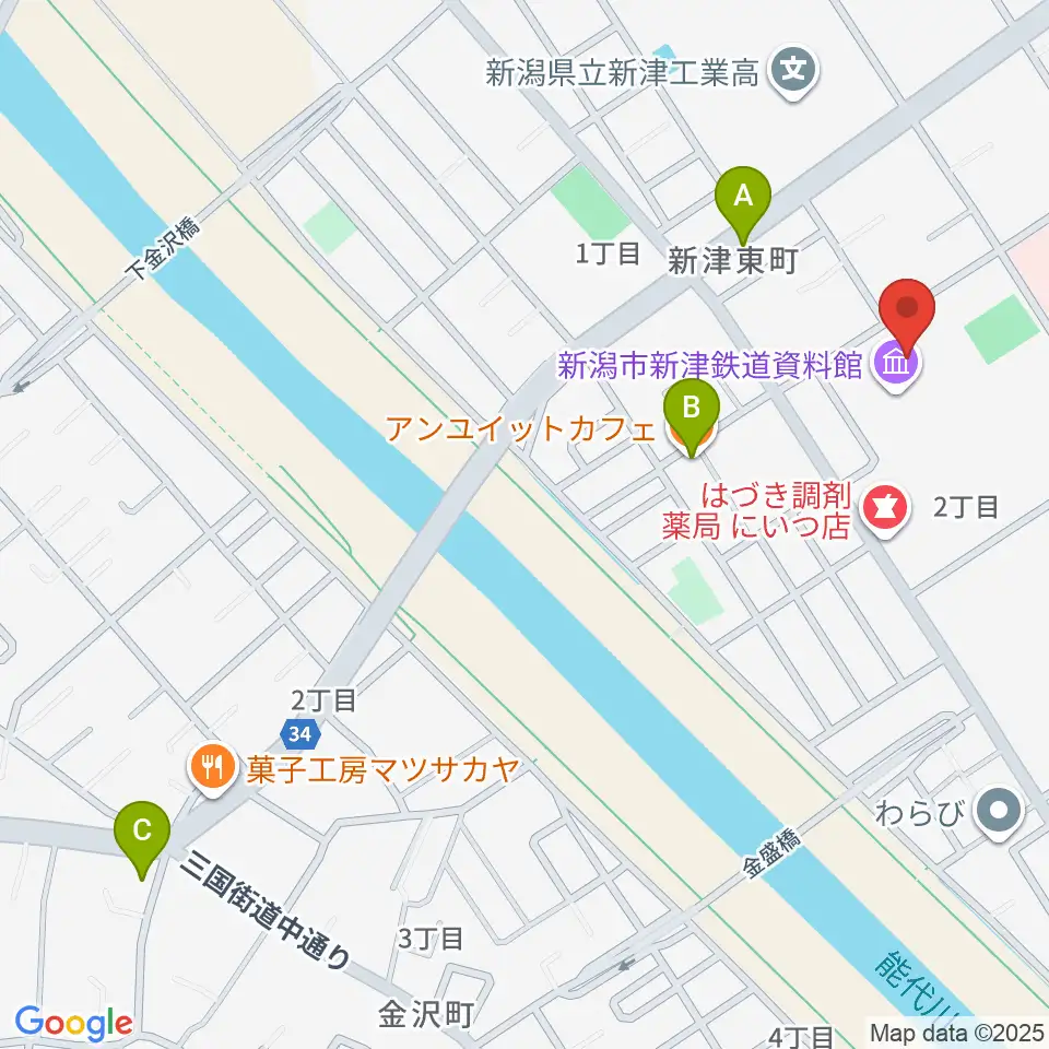 ラジオ・チャット周辺のファミレス・ファーストフード一覧地図