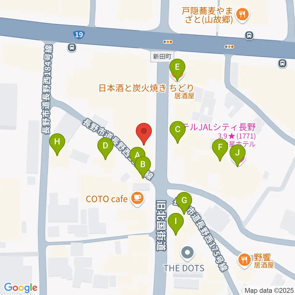 FMぜんこうじ周辺のファミレス・ファーストフード一覧地図