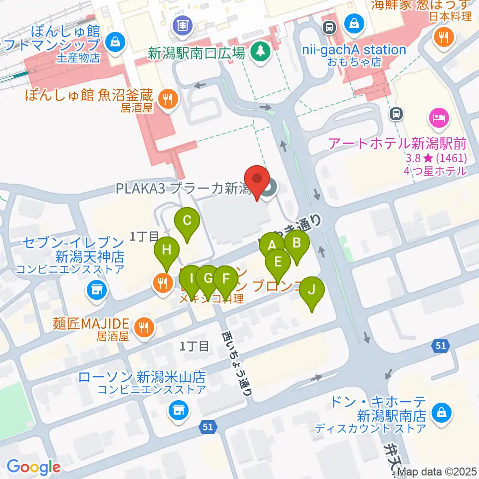 FM KENTO周辺のファミレス・ファーストフード一覧地図