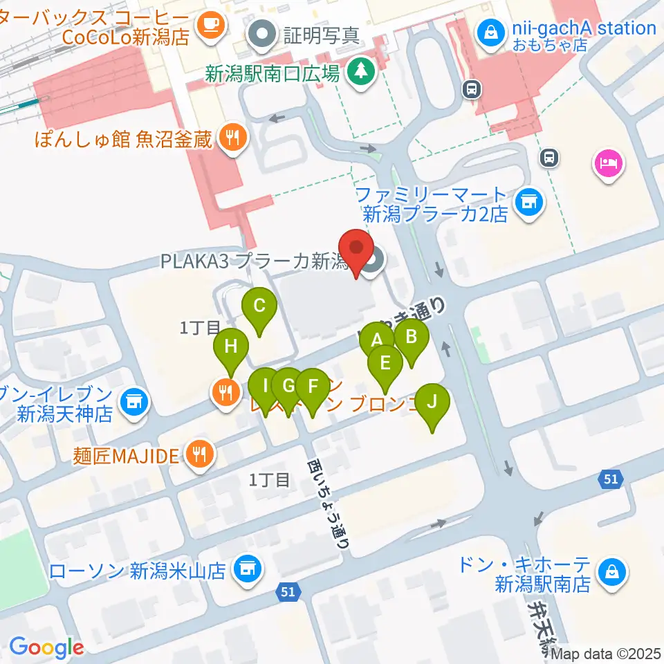 FM KENTO周辺のファミレス・ファーストフード一覧地図