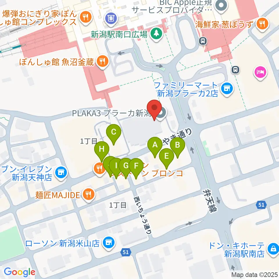 FM KENTO周辺のファミレス・ファーストフード一覧地図