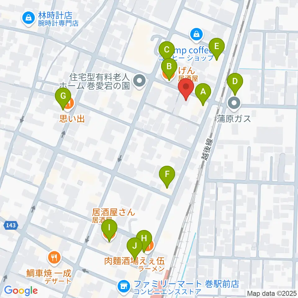 ぽかぽかラジオ周辺のファミレス・ファーストフード一覧地図