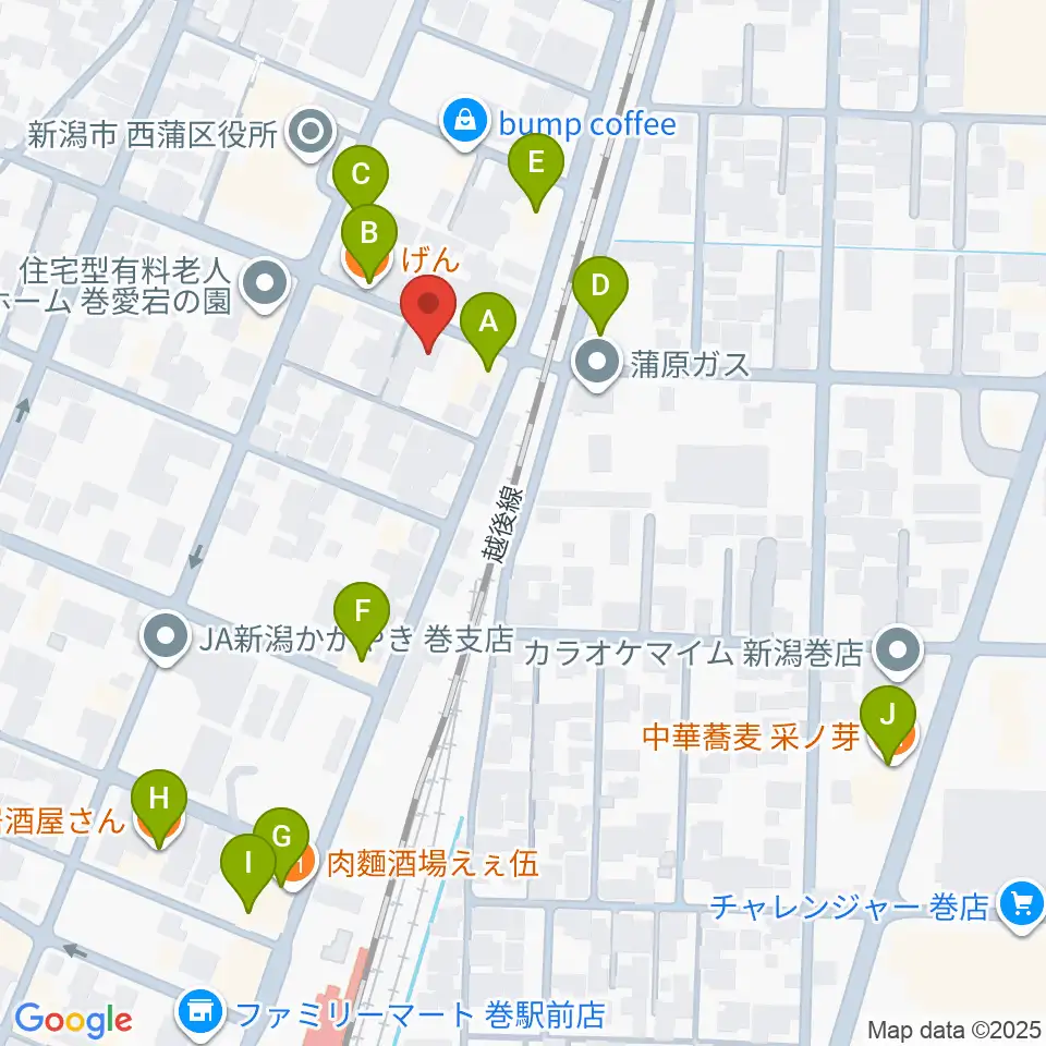 ぽかぽかラジオ周辺のファミレス・ファーストフード一覧地図