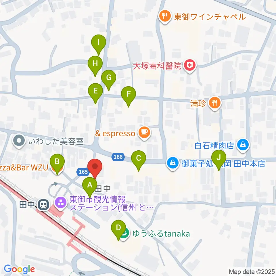 エフエムとうみ周辺のファミレス・ファーストフード一覧地図