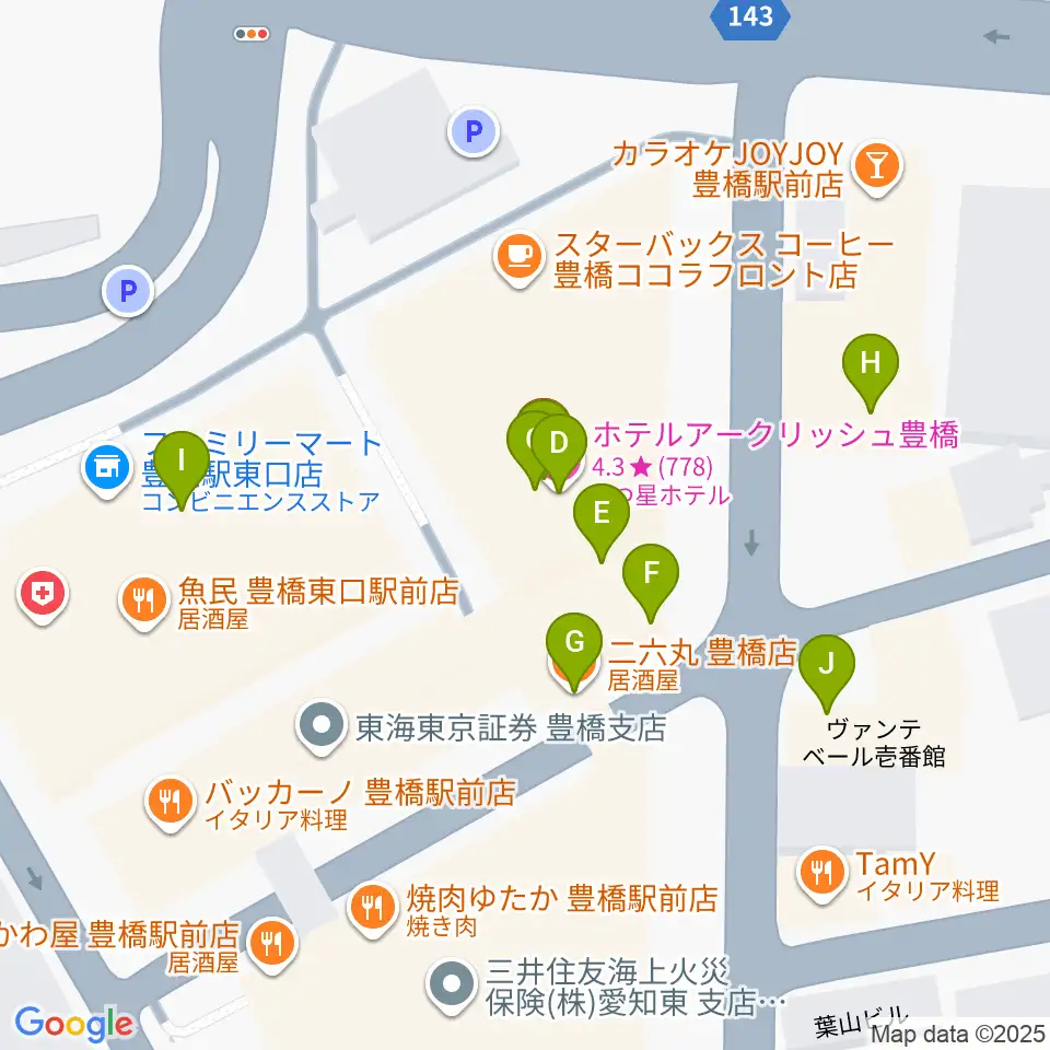 やしの実FM周辺のファミレス・ファーストフード一覧地図