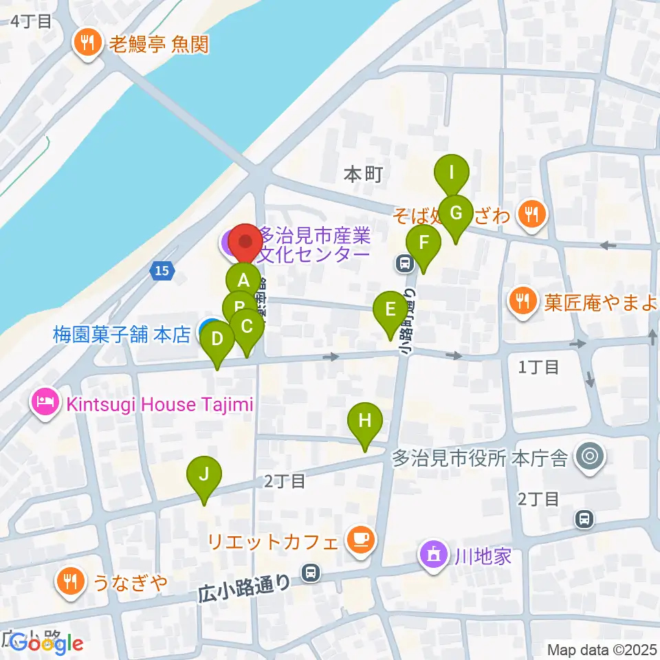 FM PiPi周辺のファミレス・ファーストフード一覧地図