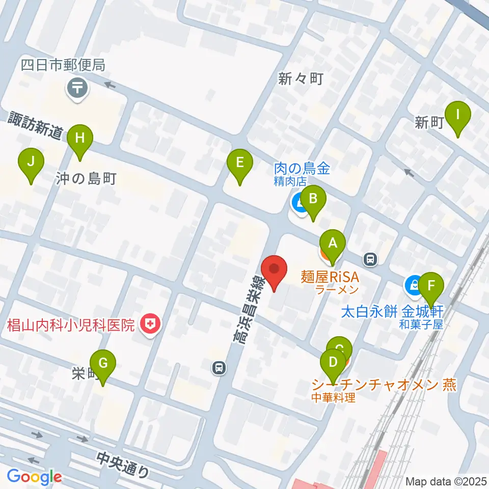 CTY-FM周辺のファミレス・ファーストフード一覧地図