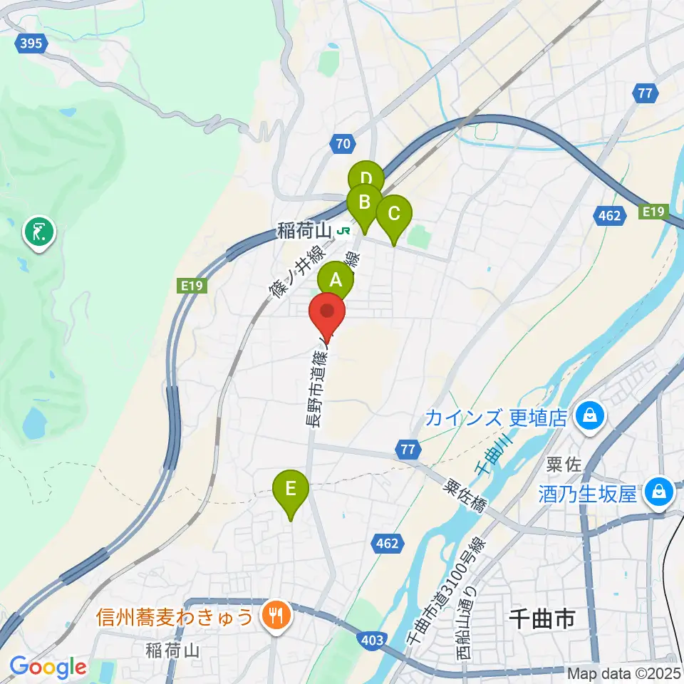 BLUE JOKER周辺のファミレス・ファーストフード一覧地図