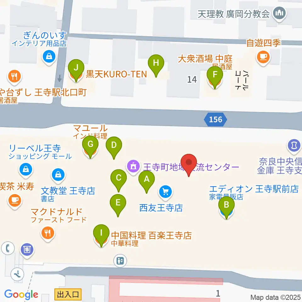 FMハイホー周辺のファミレス・ファーストフード一覧地図
