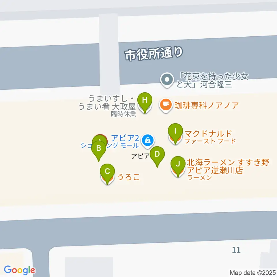 ハミングFM宝塚周辺のファミレス・ファーストフード一覧地図