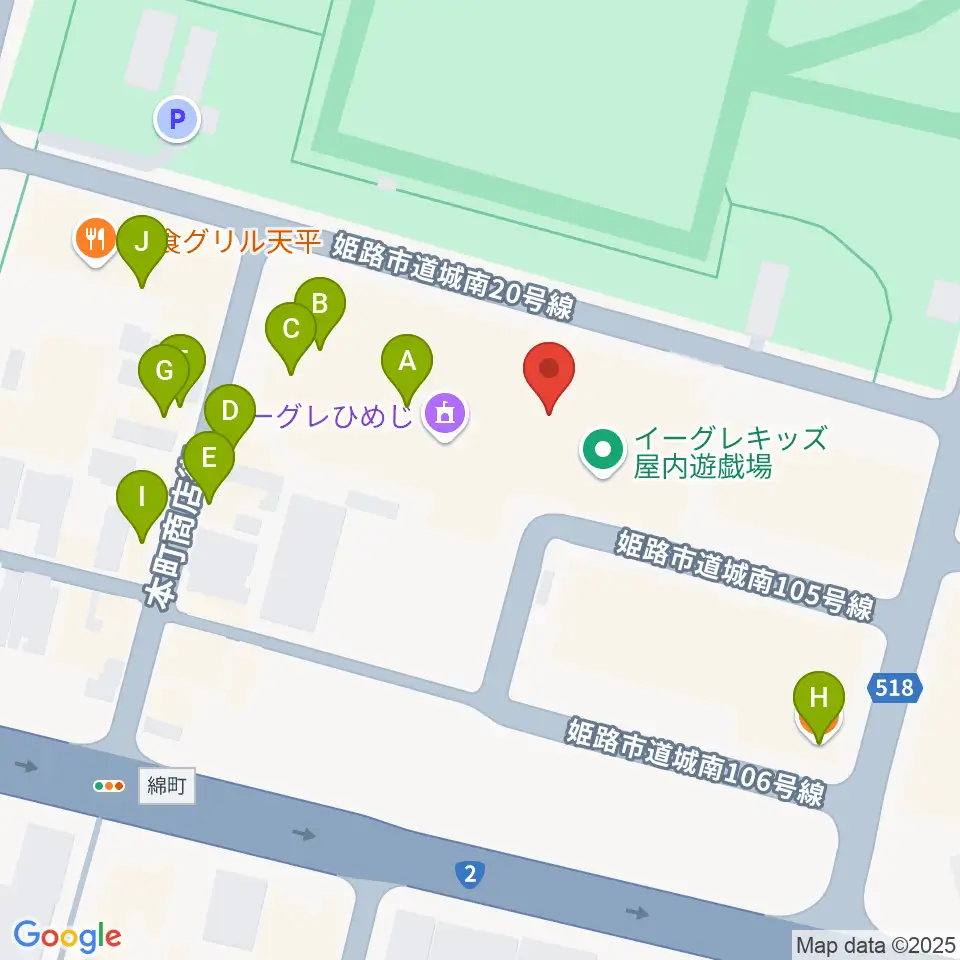 FMゲンキ周辺のファミレス・ファーストフード一覧地図