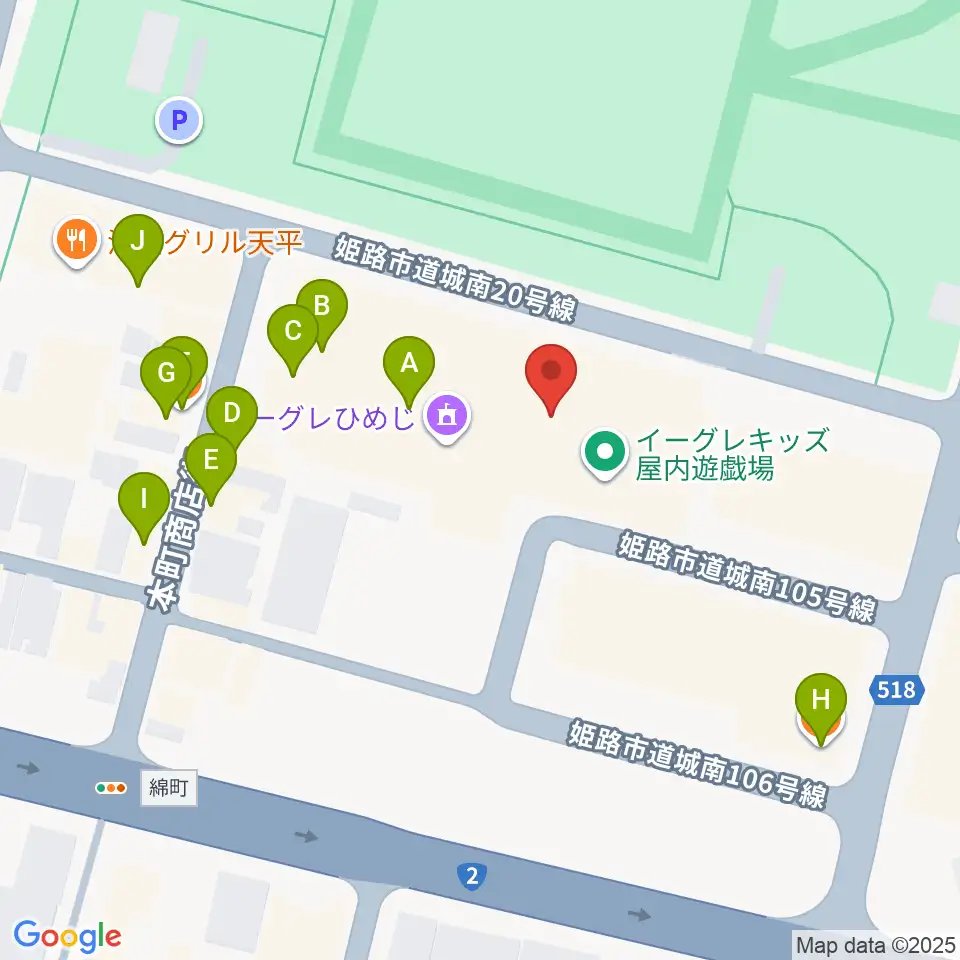 FMゲンキ周辺のファミレス・ファーストフード一覧地図