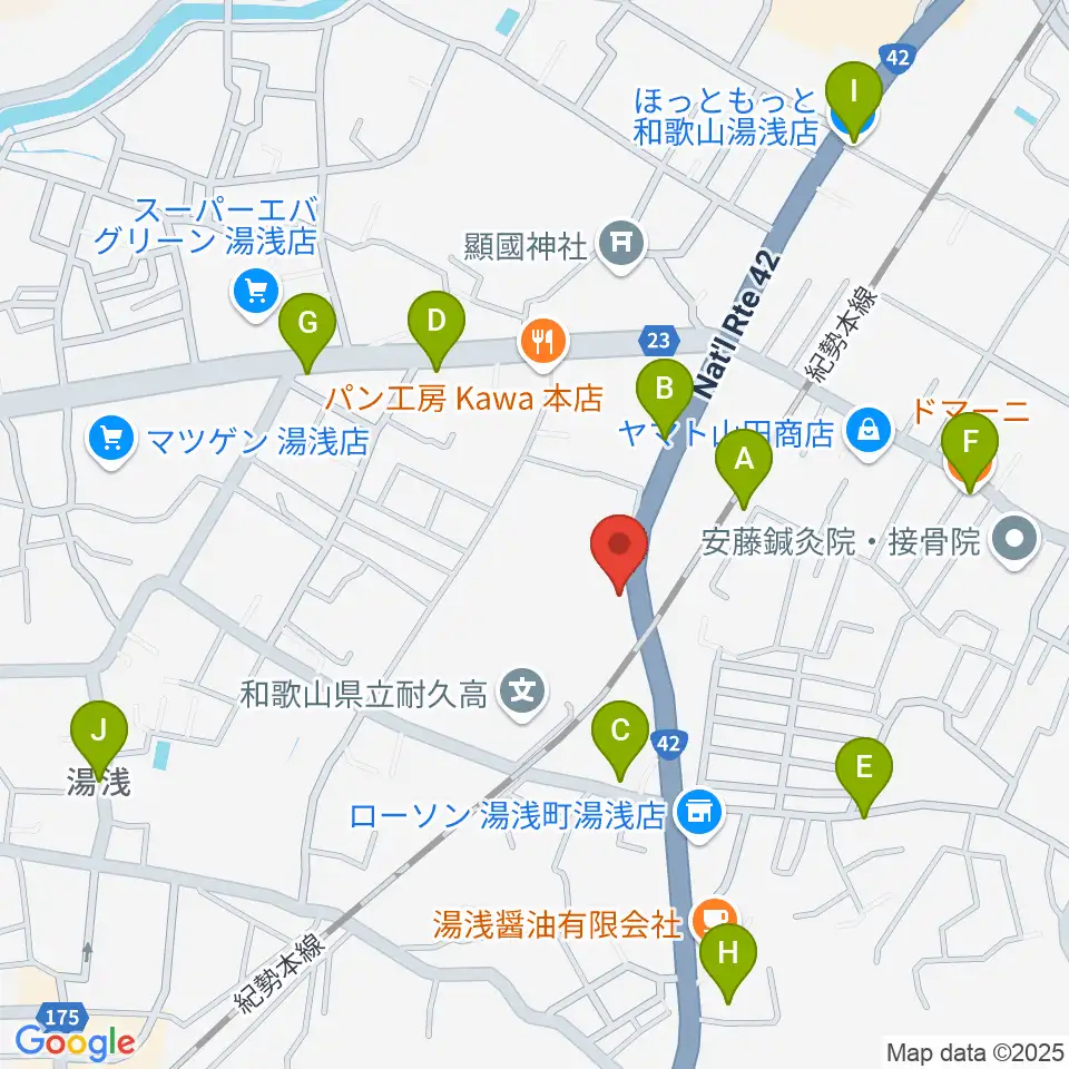 FMマザーシップ周辺のファミレス・ファーストフード一覧地図