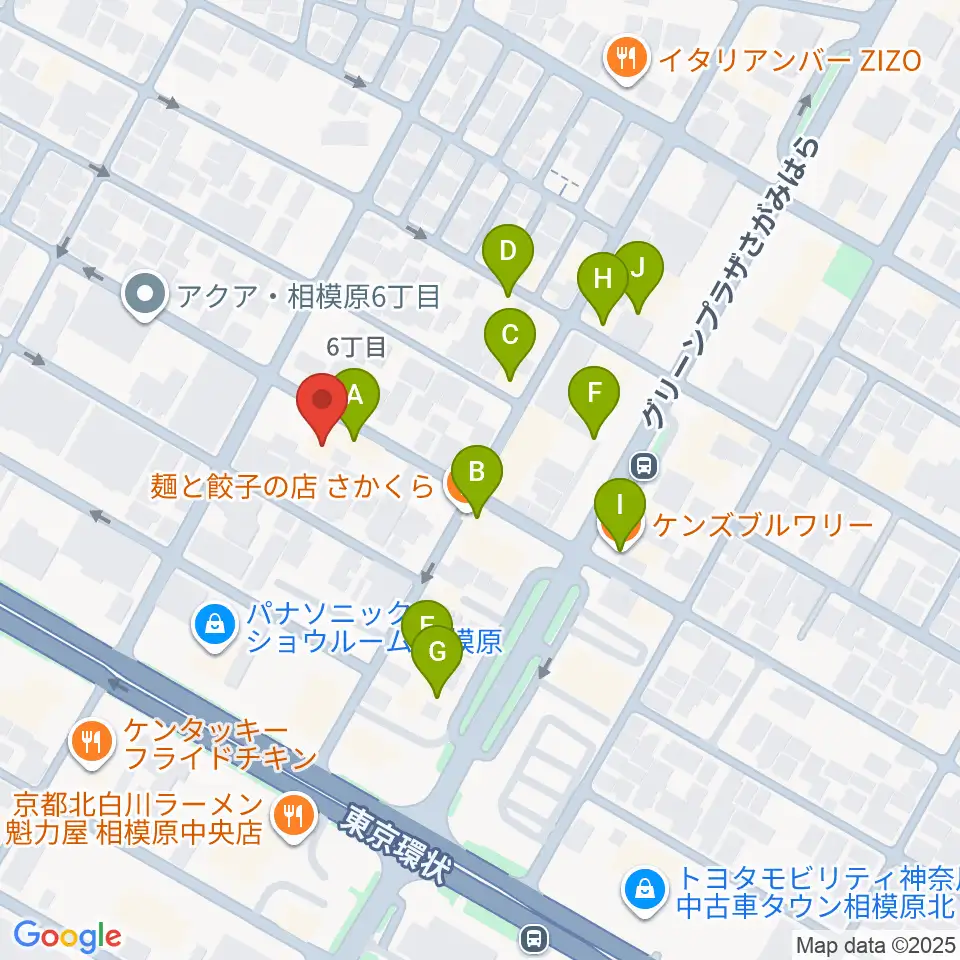 エフエムさがみ FM HOT 839周辺のファミレス・ファーストフード一覧地図