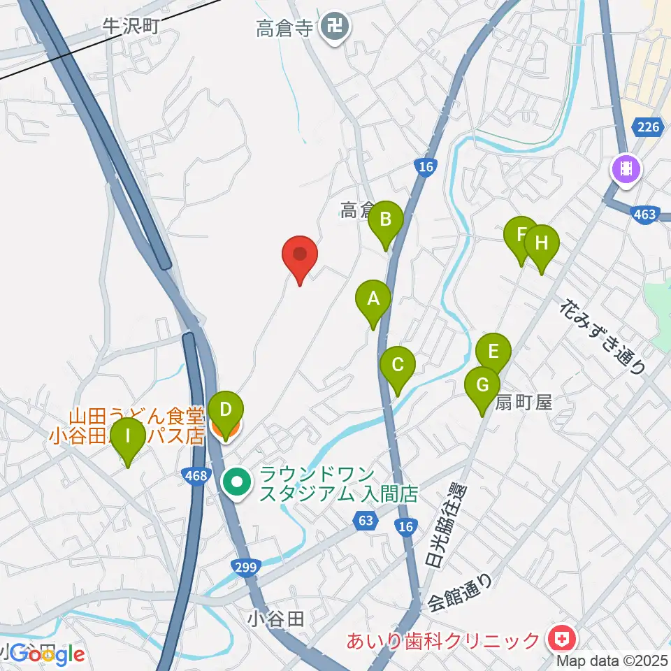 FMチャッピー周辺のファミレス・ファーストフード一覧地図