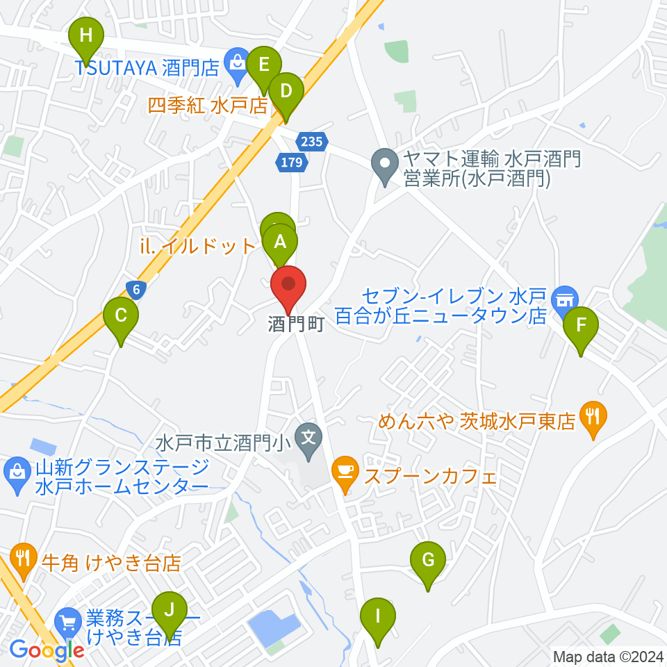 FMぱるるん周辺のファミレス・ファーストフード一覧地図