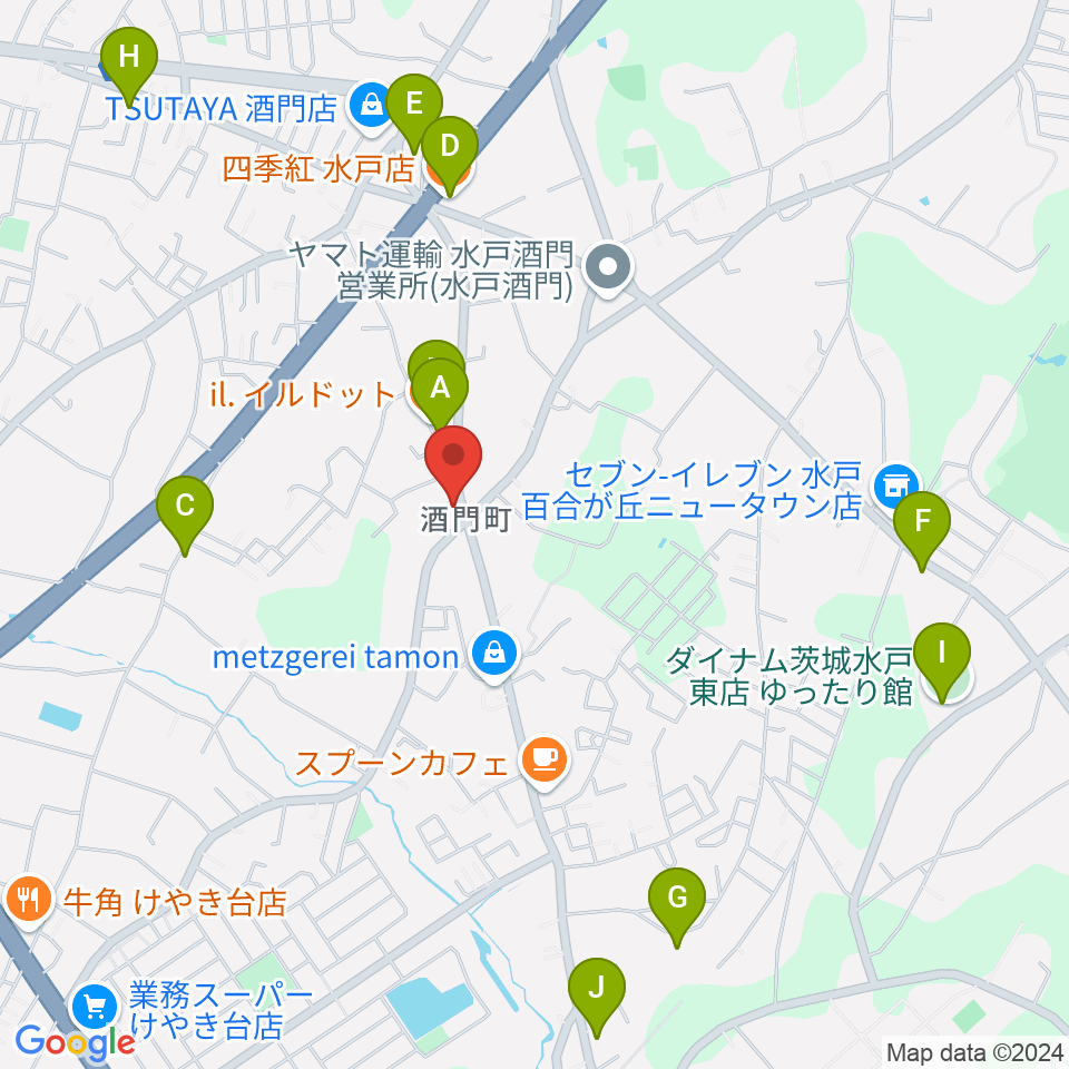 FMぱるるん周辺のファミレス・ファーストフード一覧地図