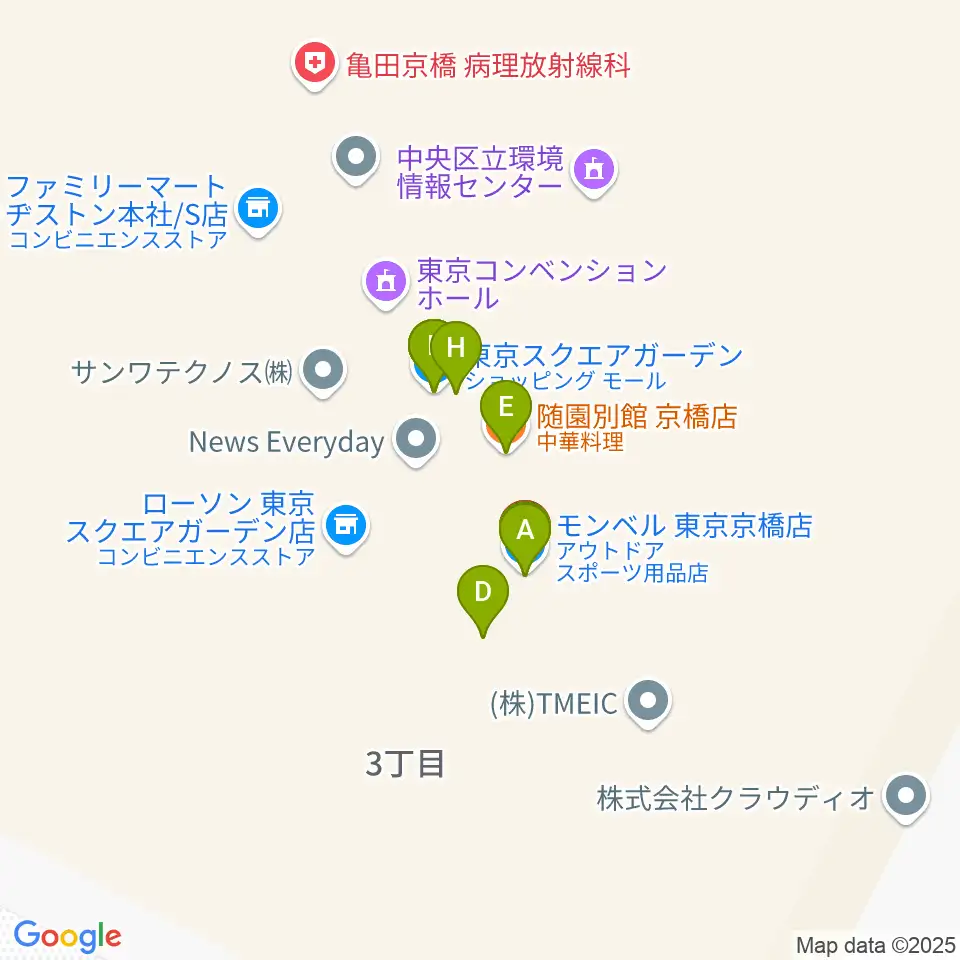 中央エフエム ラジオシティ周辺のファミレス・ファーストフード一覧地図