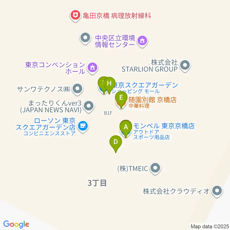 中央エフエム ラジオシティ周辺のファミレス・ファーストフード一覧地図