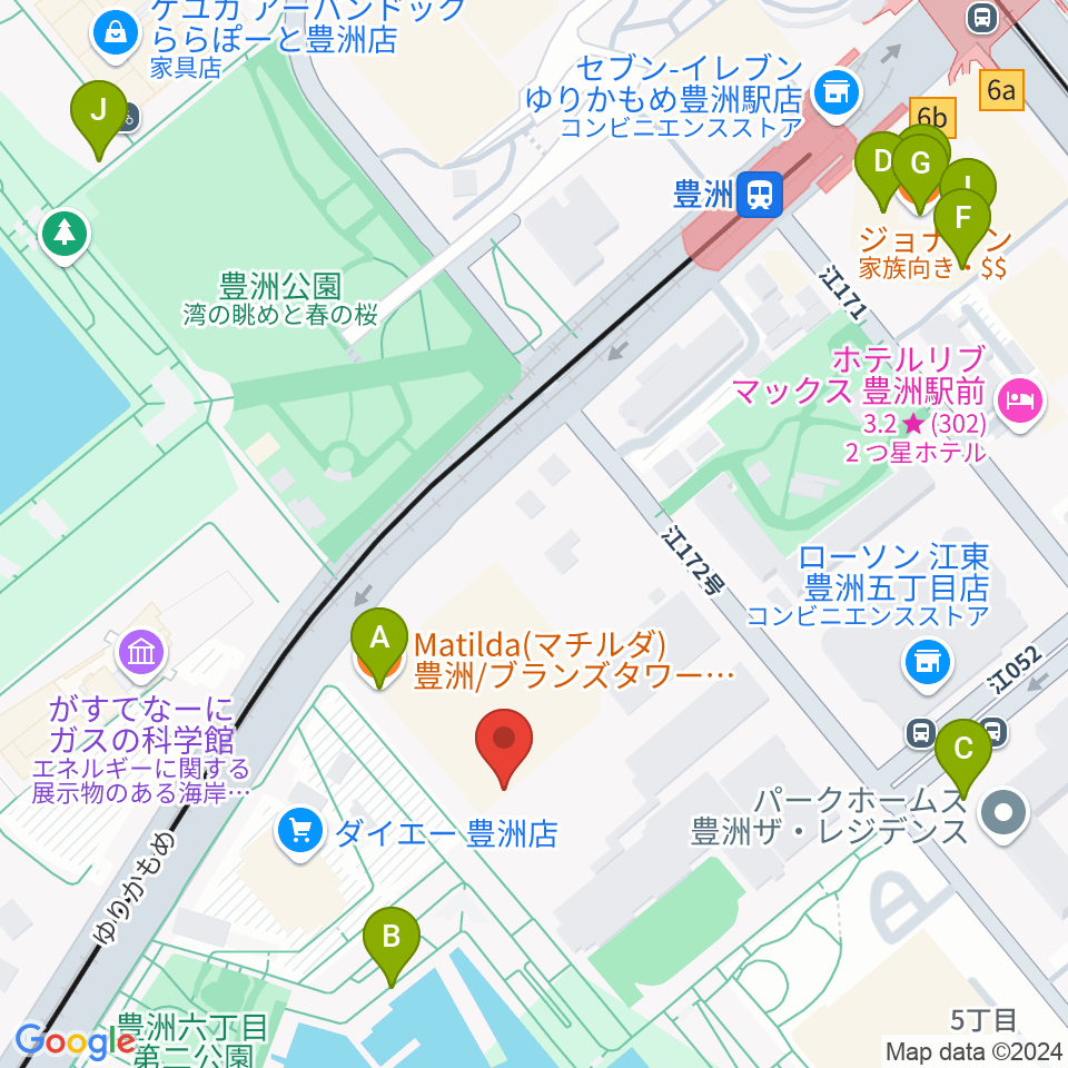 レインボータウンFM周辺のファミレス・ファーストフード一覧地図