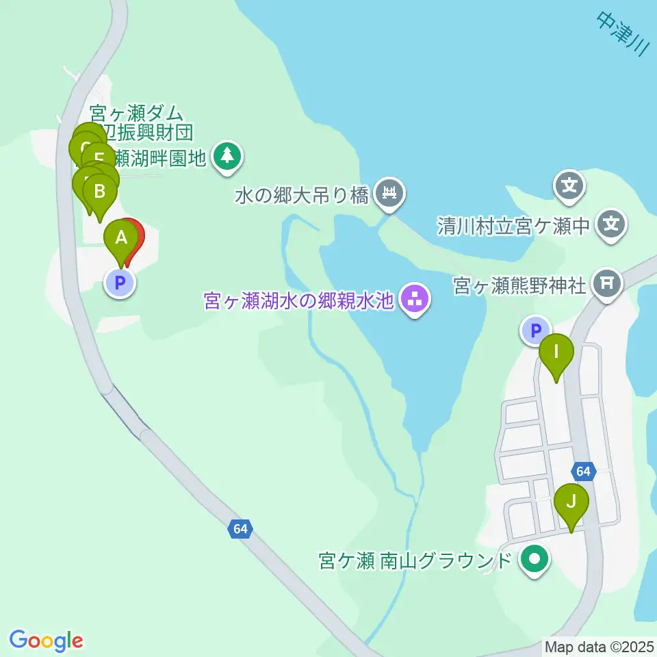 宮ヶ瀬レイクサイドエフエム周辺のファミレス・ファーストフード一覧地図