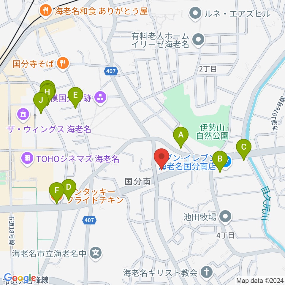 FMカオン周辺のファミレス・ファーストフード一覧地図