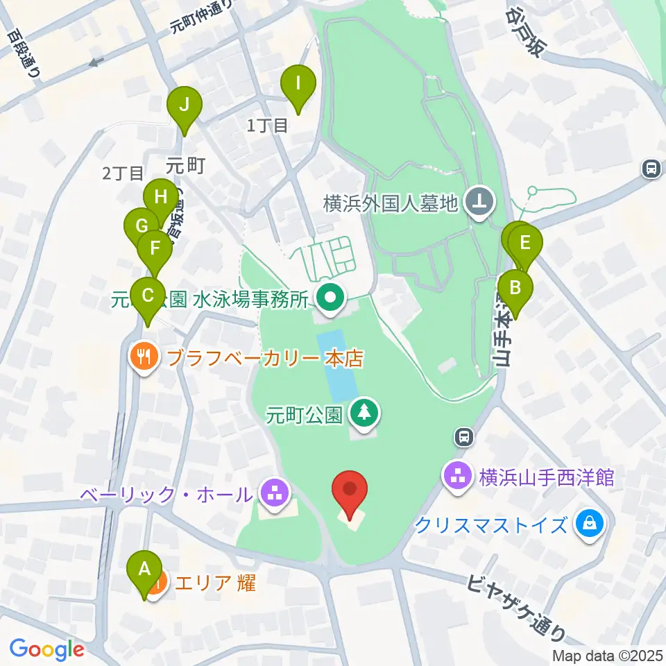 エリスマン邸周辺のファミレス・ファーストフード一覧地図