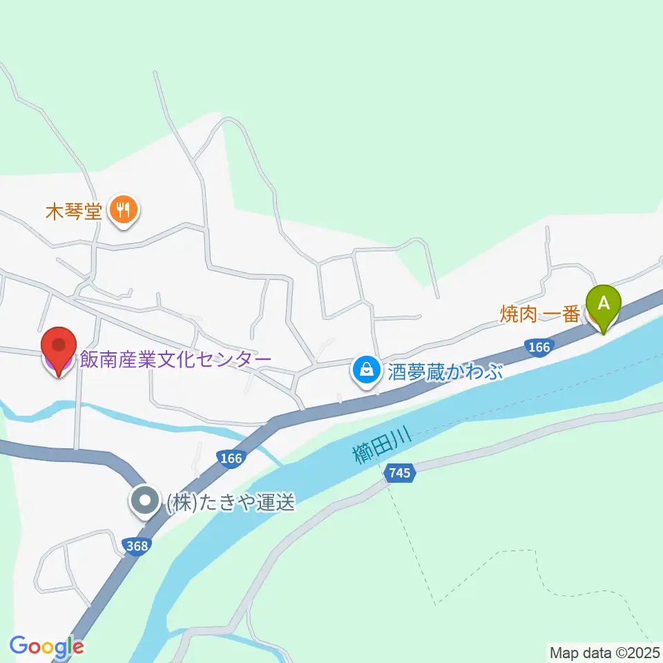 飯南産業文化センター周辺のファミレス・ファーストフード一覧地図