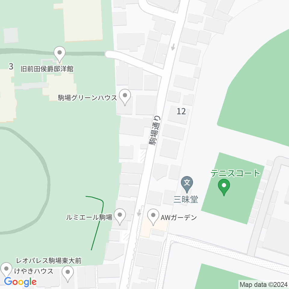 新高円寺カナデミア周辺のファミレス・ファーストフード一覧地図