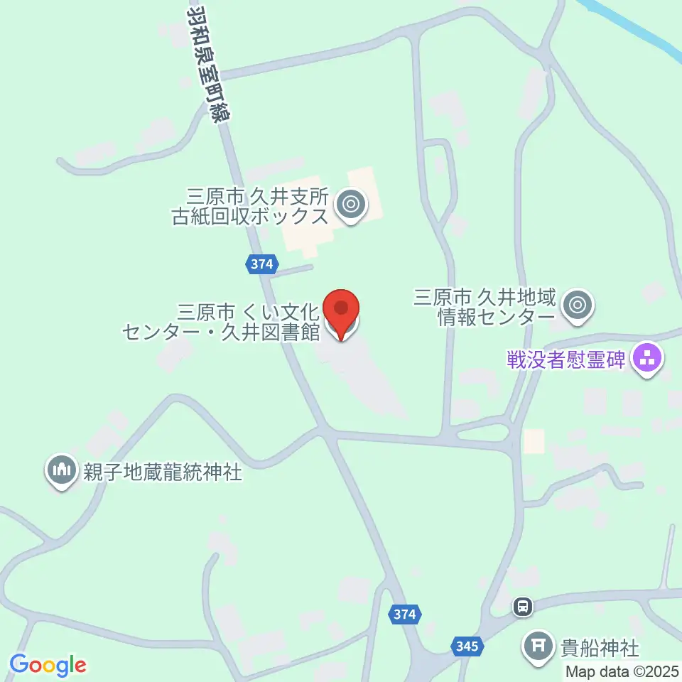 くい文化センター 高原ホール周辺のファミレス・ファーストフード一覧地図