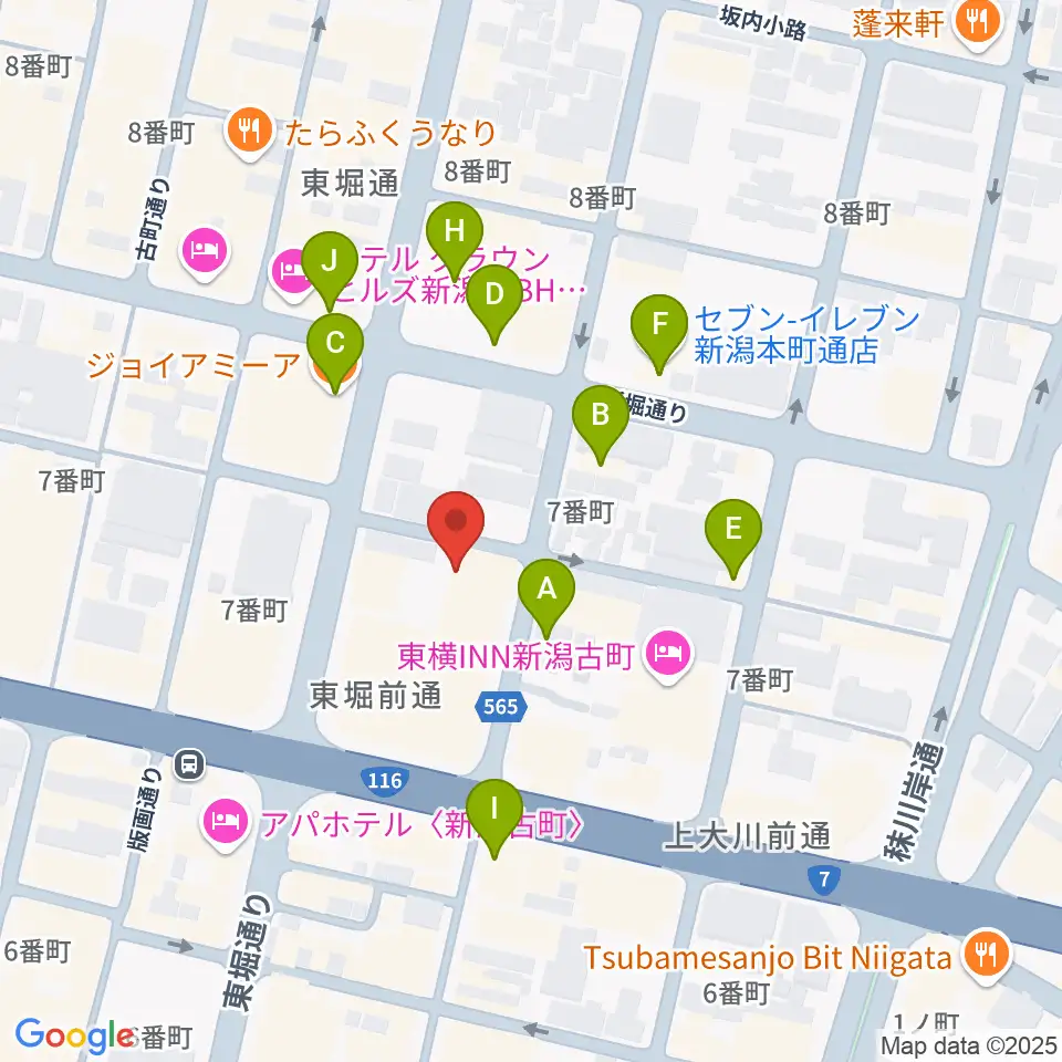 だいしほくえつホール周辺のファミレス・ファーストフード一覧地図