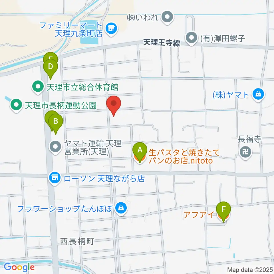 琴・三絃やまもと周辺のファミレス・ファーストフード一覧地図