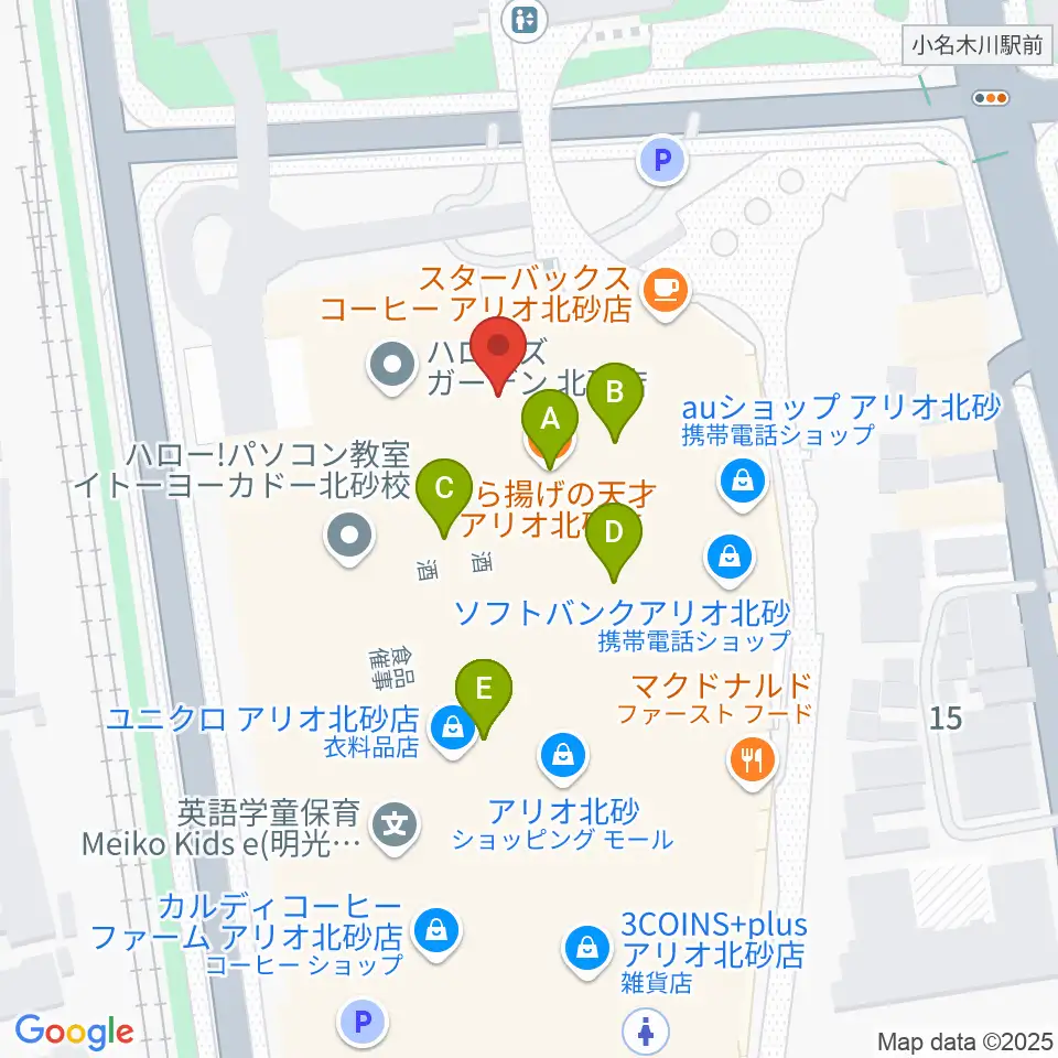セブンカルチャークラブ北砂周辺のファミレス・ファーストフード一覧地図