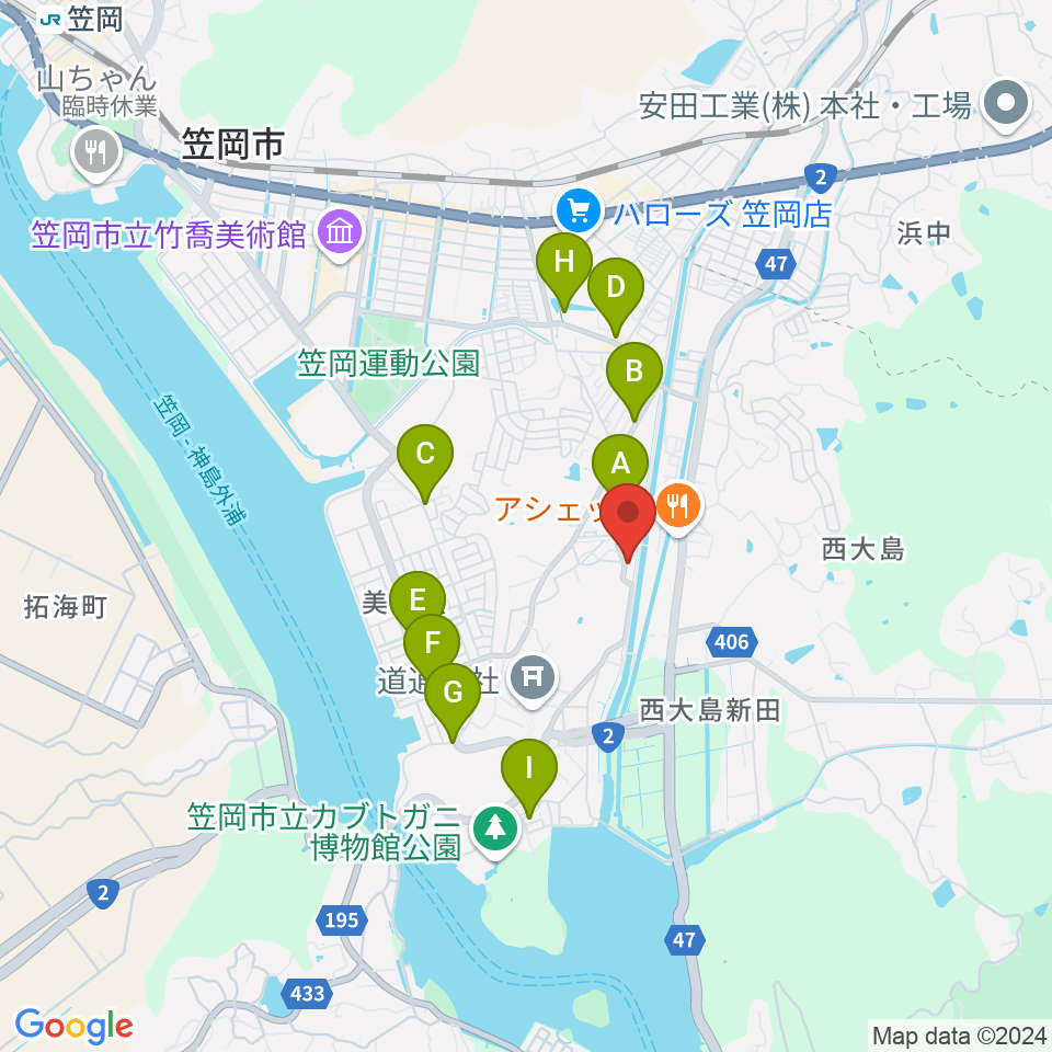 Sound Cafe樂遊周辺のファミレス・ファーストフード一覧地図