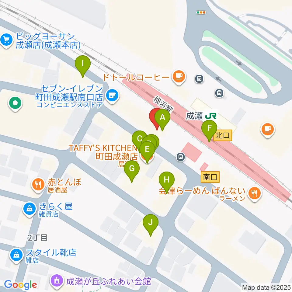マ・シャンブル周辺のファミレス・ファーストフード一覧地図