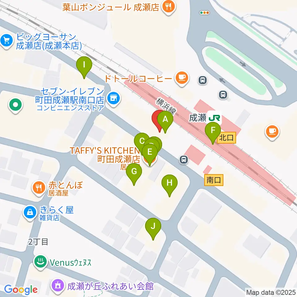 マ・シャンブル周辺のファミレス・ファーストフード一覧地図