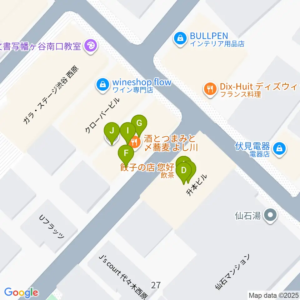 幡ヶ谷CLUB HEAVY SICK周辺のファミレス・ファーストフード一覧地図