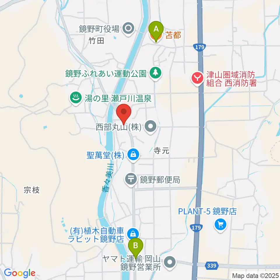 森の工房周辺のファミレス・ファーストフード一覧地図
