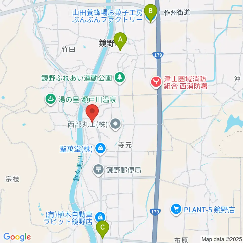 森の工房周辺のファミレス・ファーストフード一覧地図
