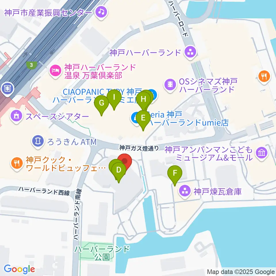 神戸モズライトカフェ周辺のファミレス・ファーストフード一覧地図
