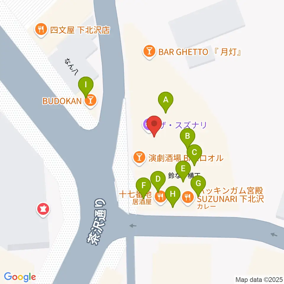 シアター711周辺のファミレス・ファーストフード一覧地図
