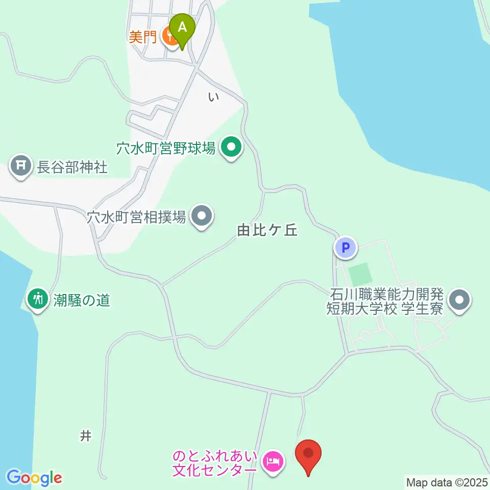 のとふれあい文化センター周辺のファミレス・ファーストフード一覧地図