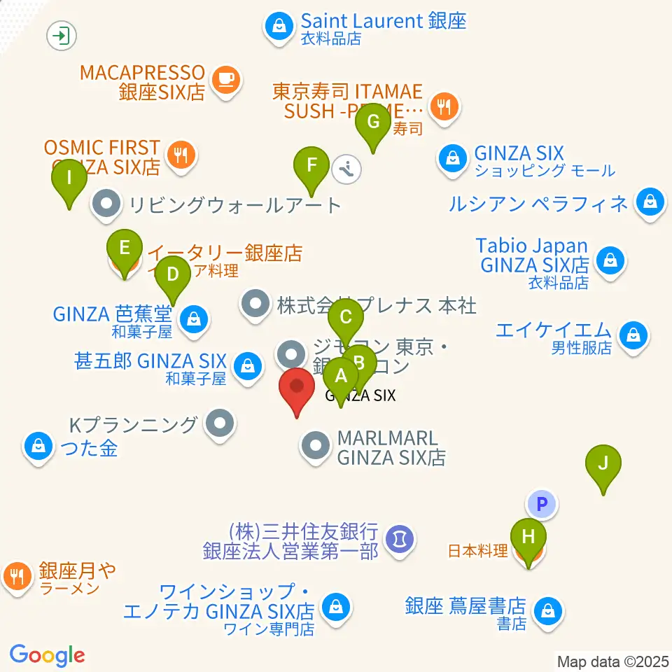 観世能楽堂周辺のファミレス・ファーストフード一覧地図