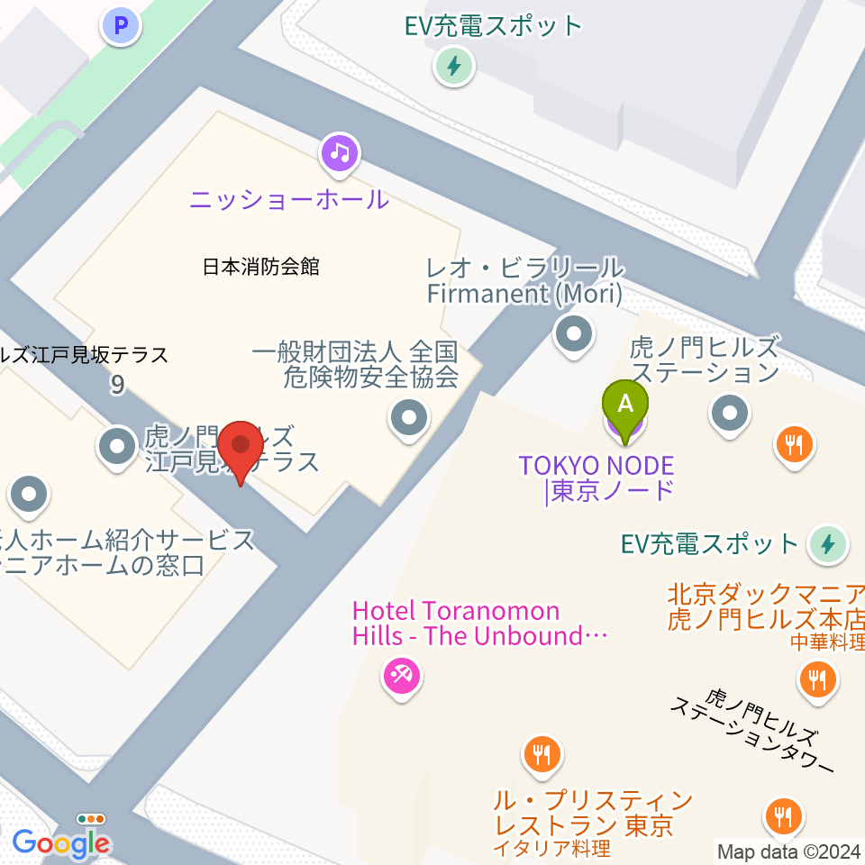 ニッショーホール周辺のファミレス・ファーストフード一覧地図