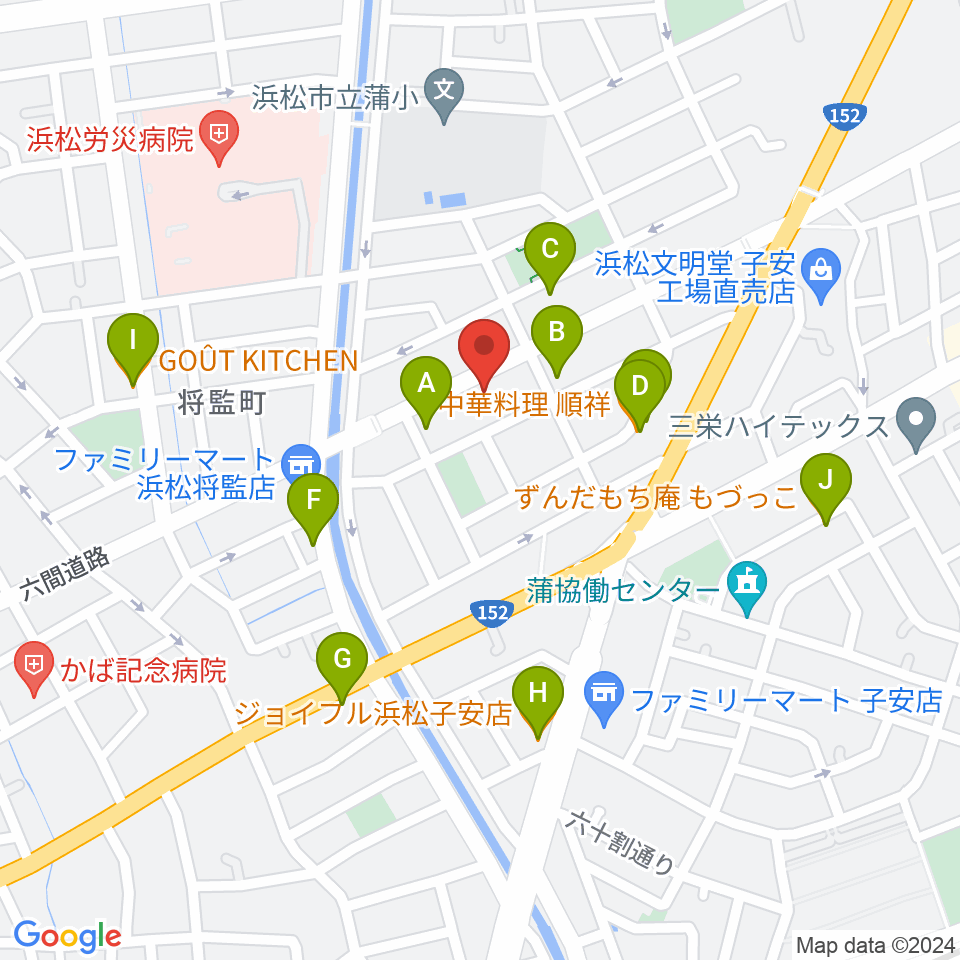 将監ハルソニックスタジオ周辺のファミレス・ファーストフード一覧地図