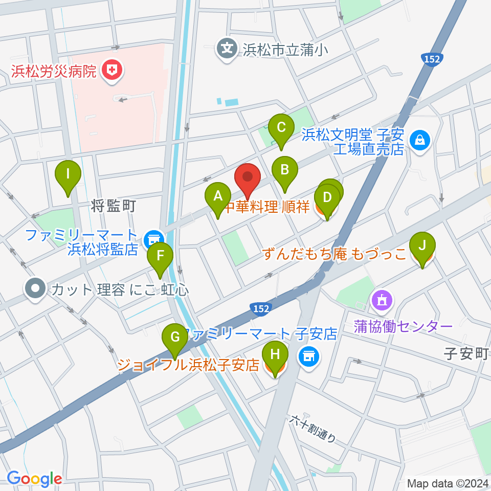 将監ハルソニックスタジオ周辺のファミレス・ファーストフード一覧地図