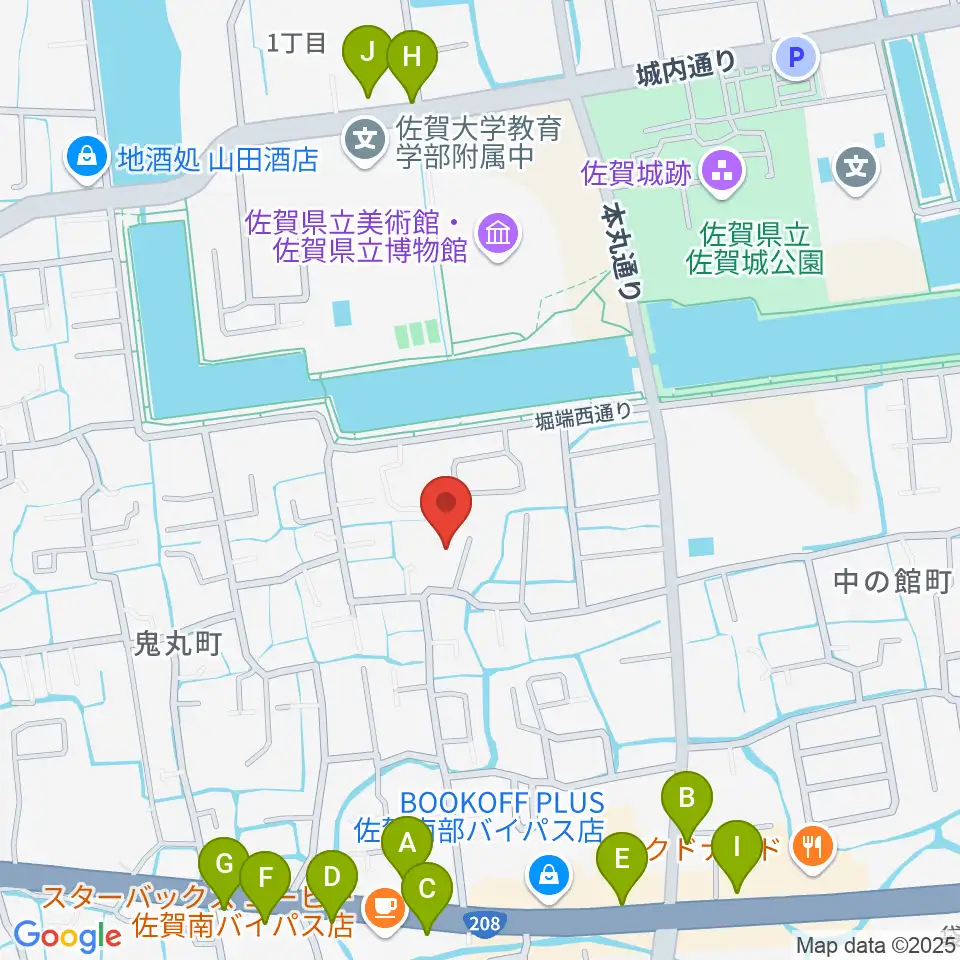 いはらのりこ ピアノ＆リトミック教室周辺のファミレス・ファーストフード一覧地図