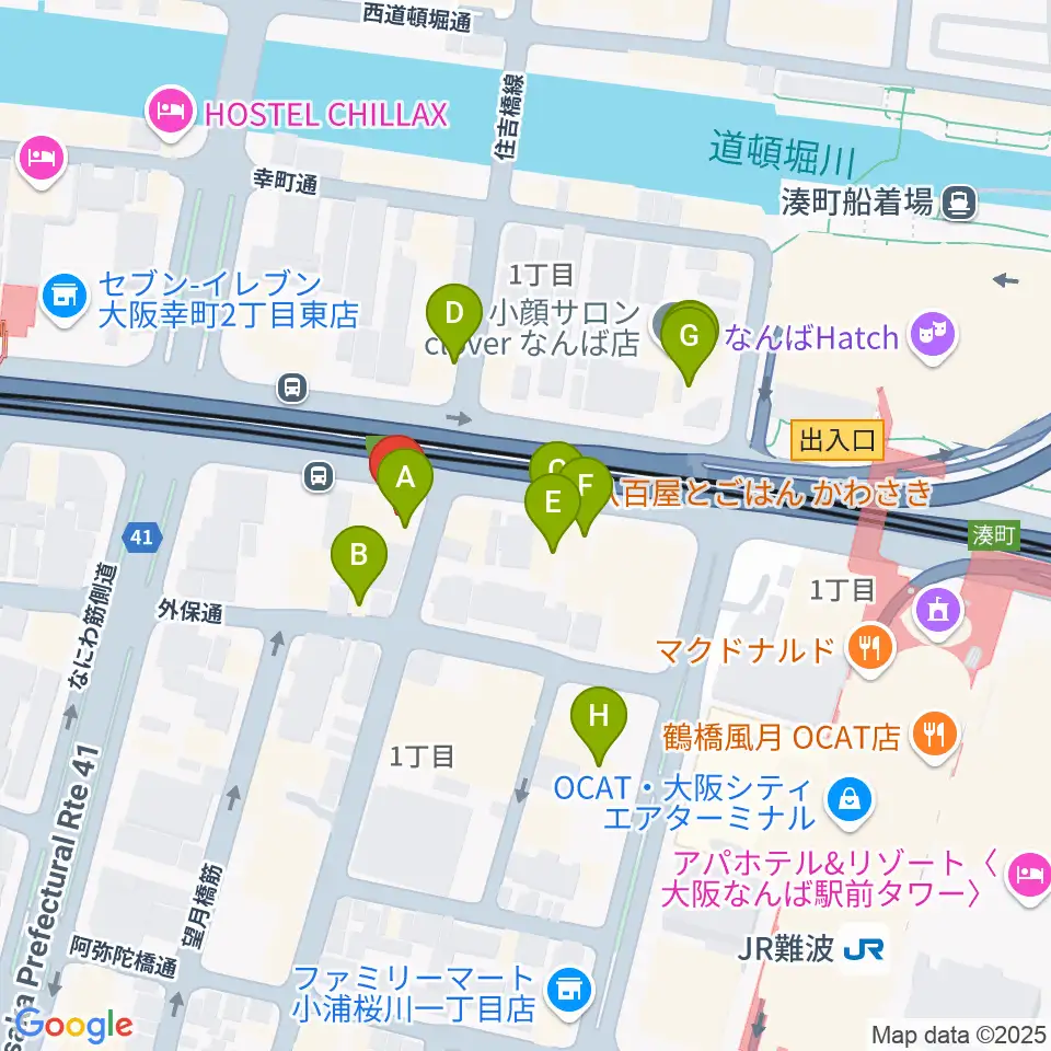Drum&Bass Records周辺のファミレス・ファーストフード一覧地図