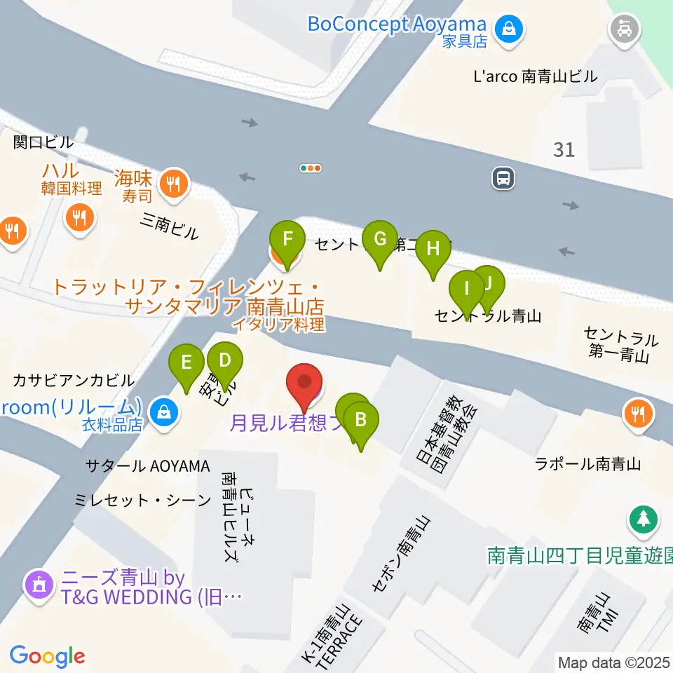 月見ル君想フ周辺のファミレス・ファーストフード一覧地図